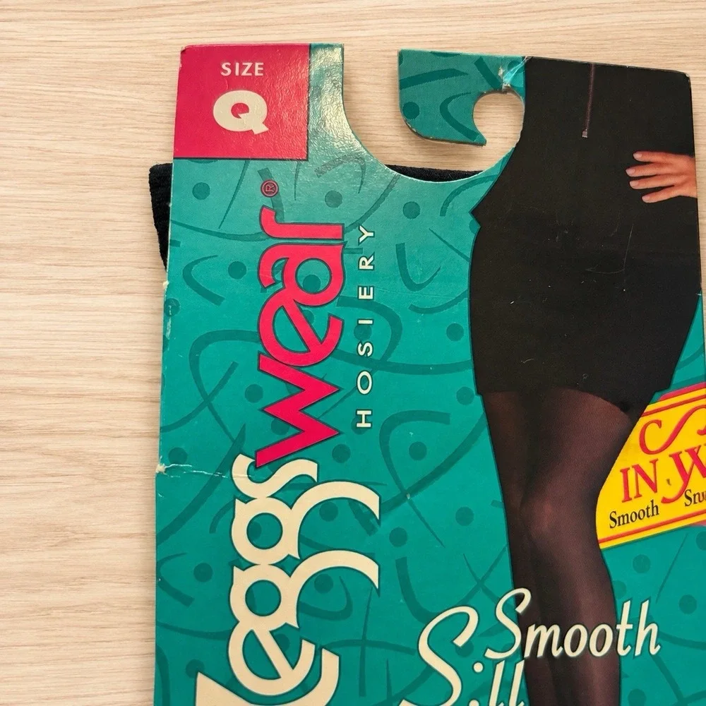 Vintage Pantyhose Tights Lot of 4 Hanes L'eggs Liz Claiborne Black Navy NO[Y]